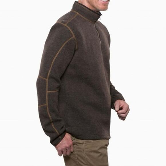 NWOT Men’s Kuhl Thor 1/4 Zip Pullover in Espresso Brown Size Large - Picture 3 of 4
